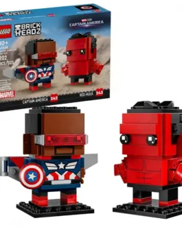 Alternative view of LEGO Bricks BrickHeadz 40668 Captain America & червен Hulk