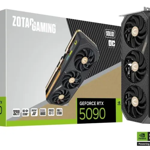 Alternative view of ZOTAC видео карта GeForce RTX 5090 SOLID OC 32GB GDDR7 512bit 3DP/HDMI