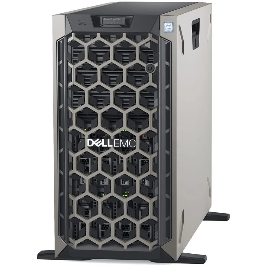 Сървър Power Edge T440/Chassis 8x3.5" Hot-Plug HDD/4210R 2.4GHz 10C 13.75MB/16GB RAM RDIMM 3200MT/PERC H730P 2GB Cache/4