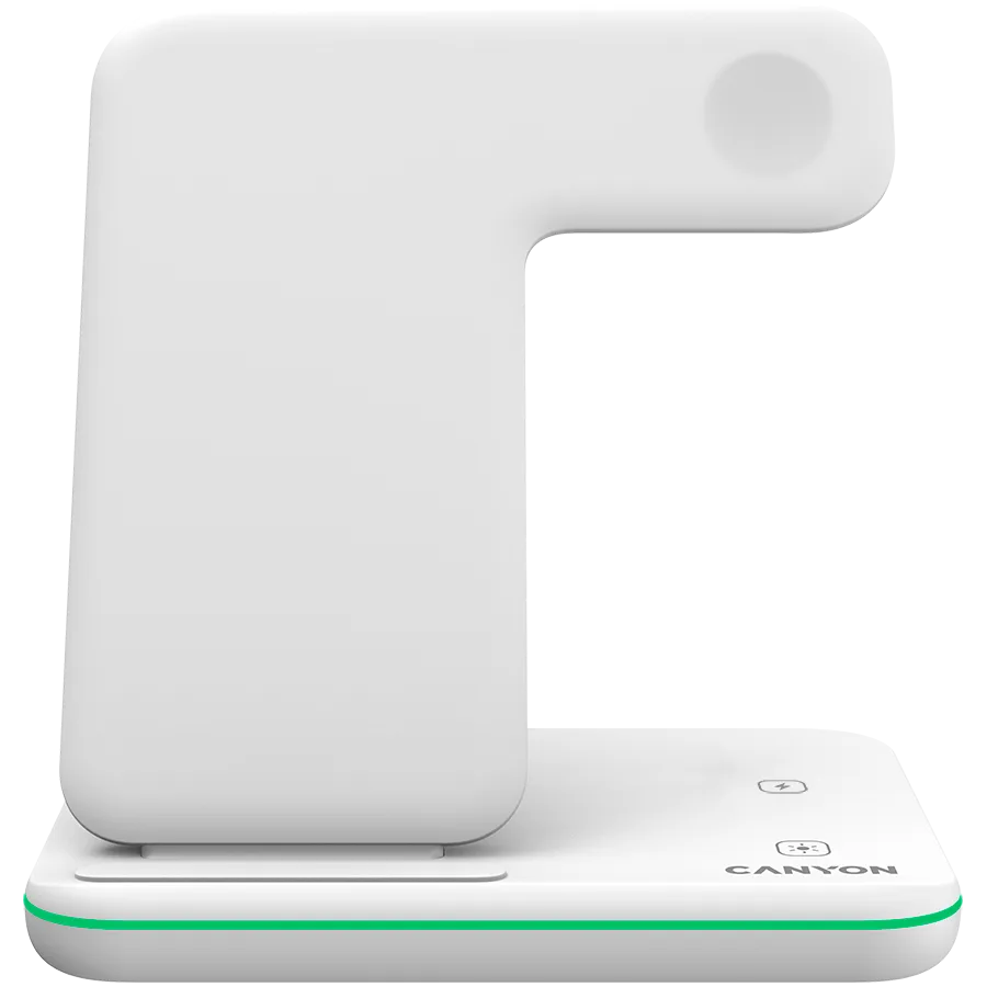 Зарядно за мобилен телефон CANYON wireless charger WS-303 15W 3in1 White - Image 14