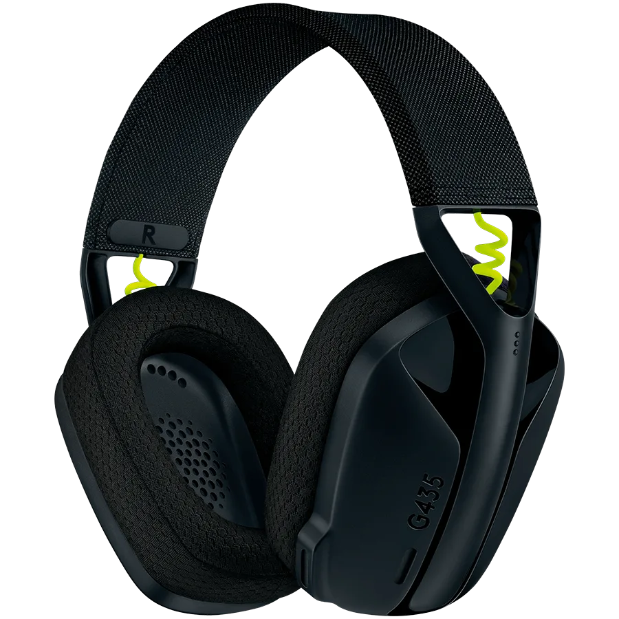 Геймърски слушалки LOGITECH G435 LIGHTSPEED Wireless Gaming Headset - BLACK