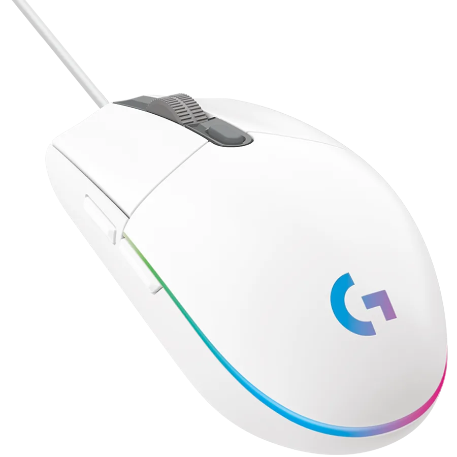 Геймърска мишка LOGITECH G102 LIGHTSYNC Corded Gaming Mouse - WHITE - USB - EER - Image 26