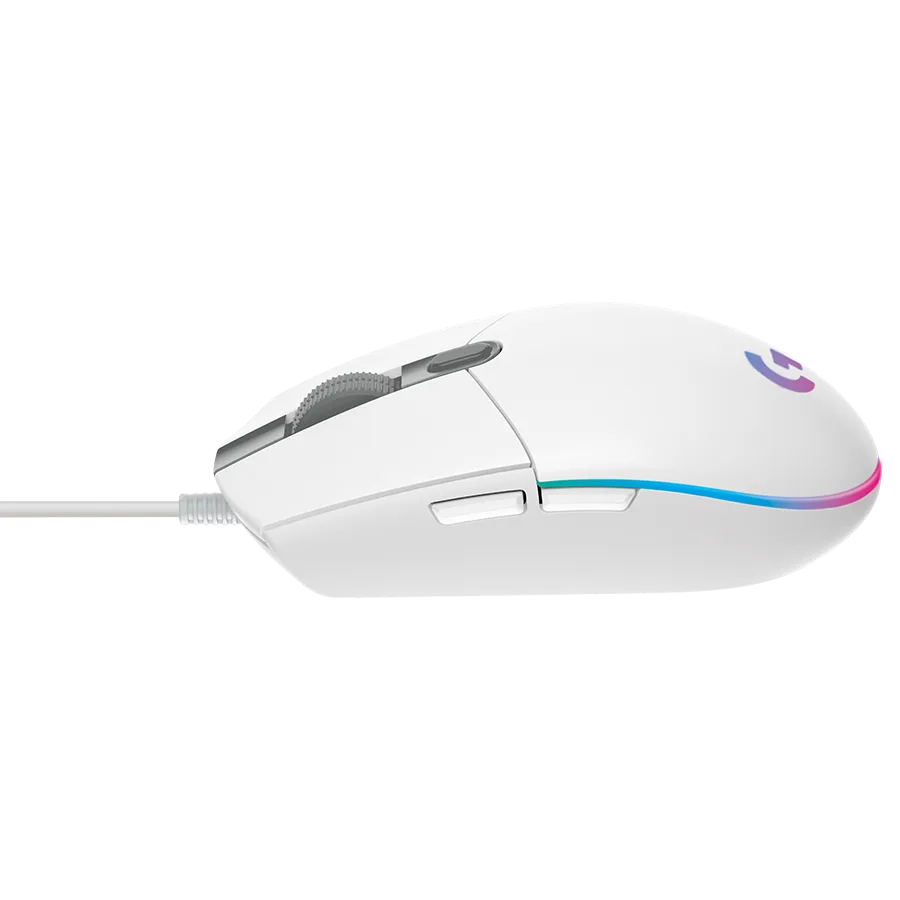 Геймърска мишка LOGITECH G102 LIGHTSYNC Corded Gaming Mouse - WHITE - USB - EER - Image 32