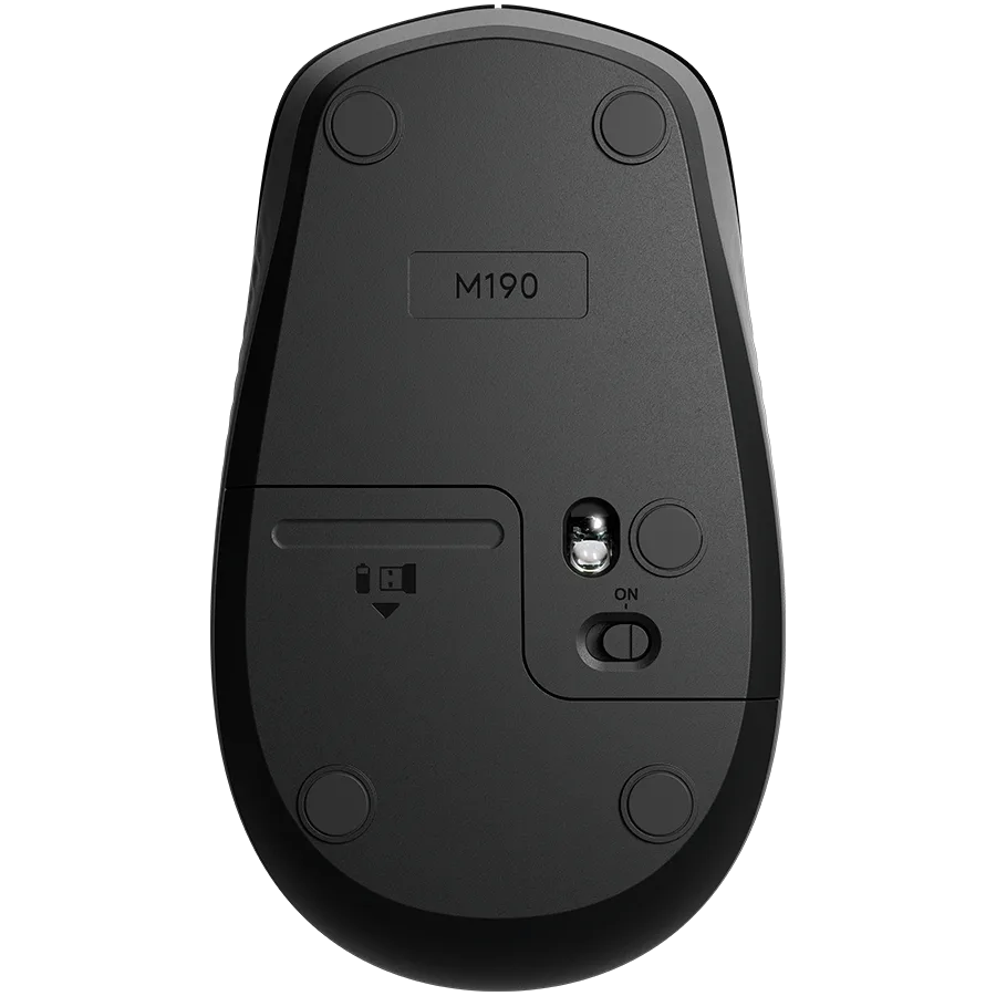 Безжична мишка LOGITECH M190 Wireless Mouse - MID GREY - Image 40