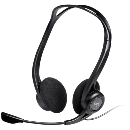 Слушалки LOGITECH PC960 Corded Stereo Headset BLACK - USB