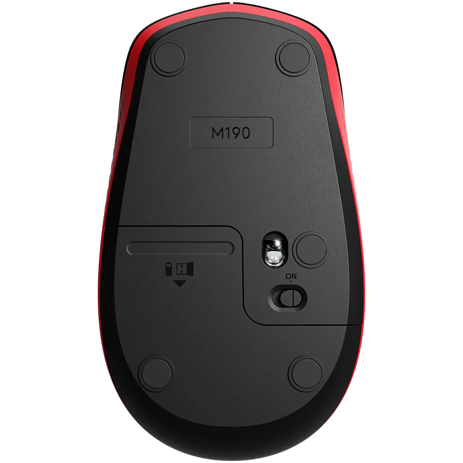 Безжична мишка LOGITECH M190 Wireless Mouse - RED - Image 40