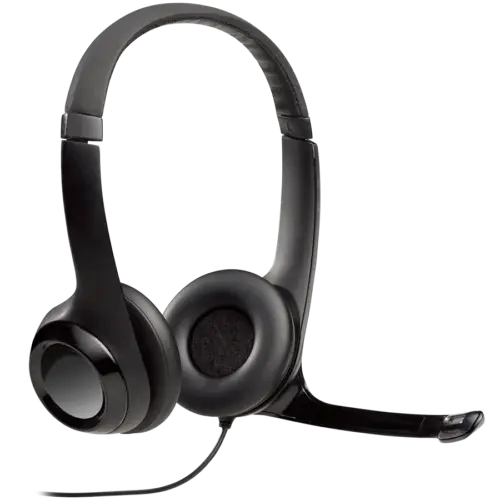 Alternative view of Слушалки LOGITECH H390 Corded Headset - BLACK - USB