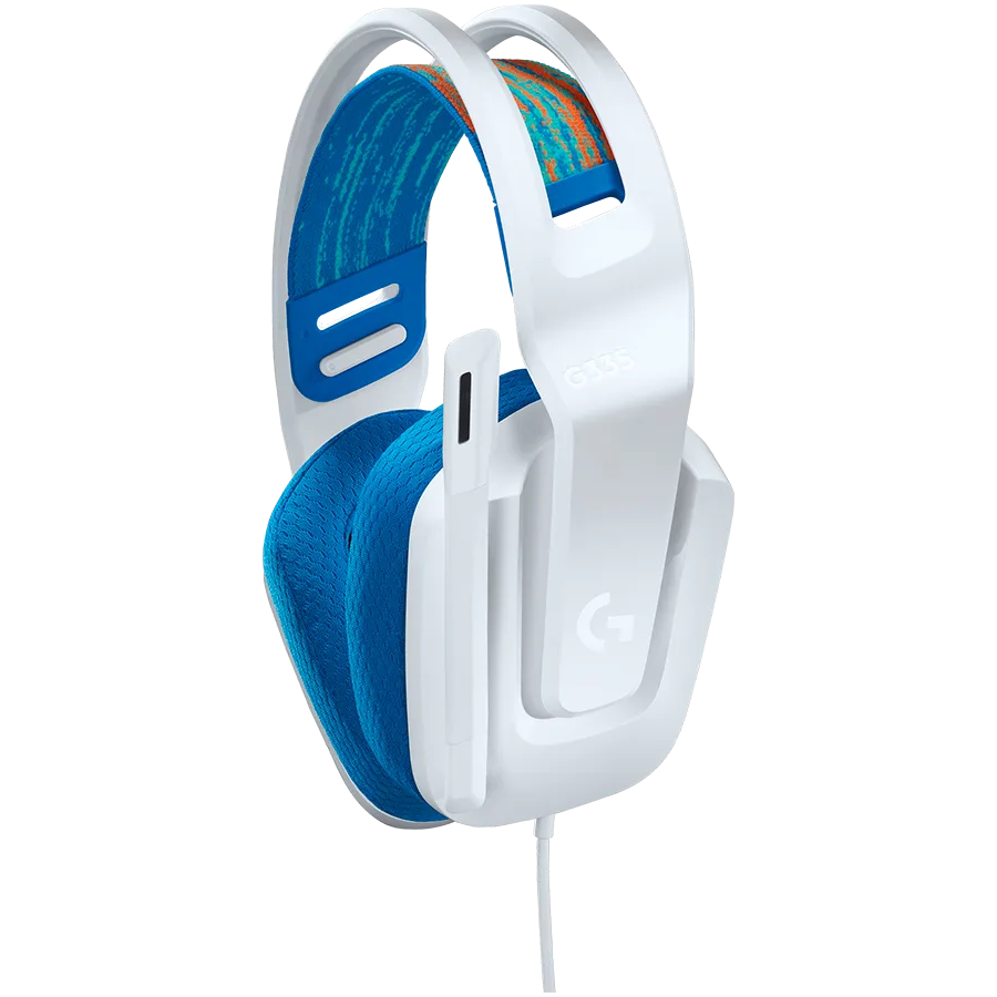 Геймърски слушалки LOGITECH G335 Wired Gaming Headset - WHITE - 3.5 MM - Image 26