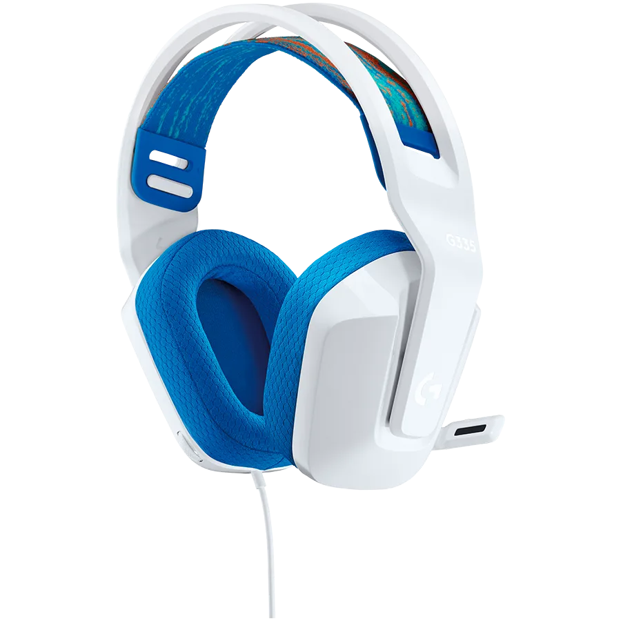 Геймърски слушалки LOGITECH G335 Wired Gaming Headset - WHITE - 3.5 MM - Image 27