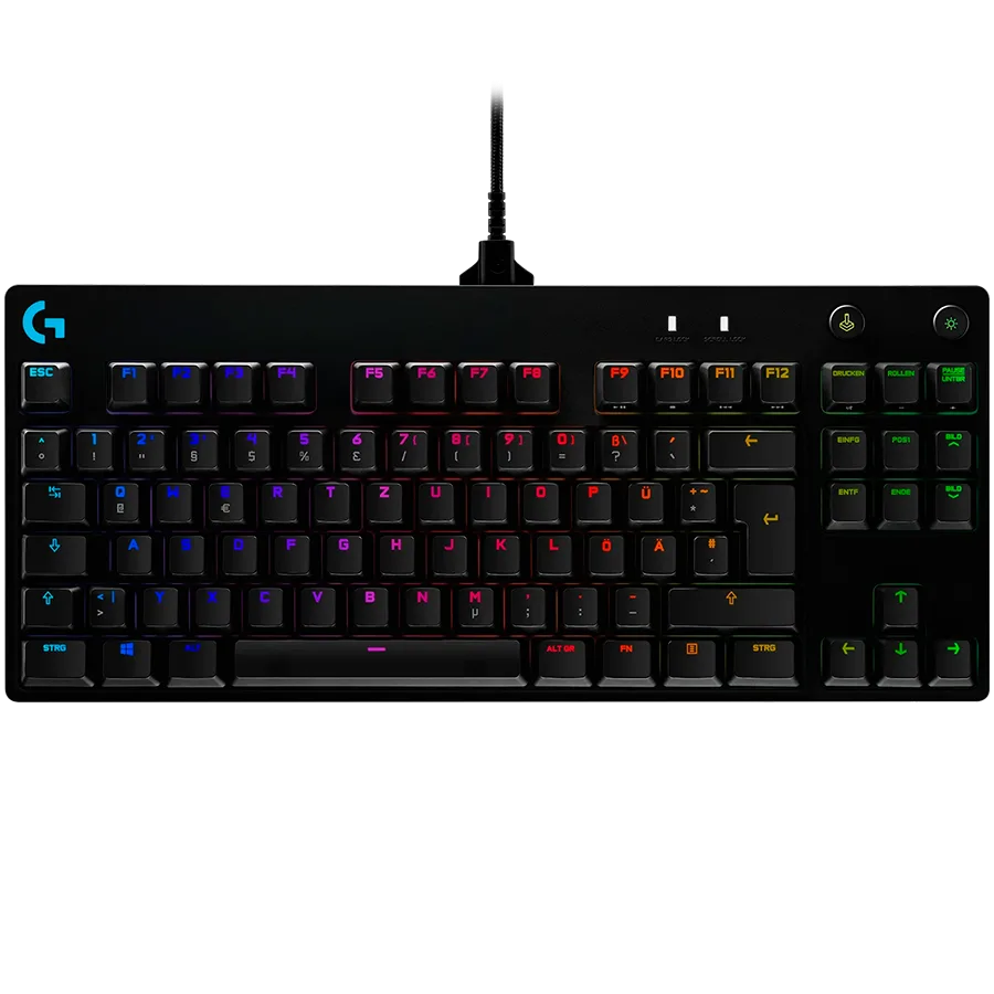Геймърска клавиатура LOGITECH G PRO TKL Corded Mechanical Gaming Keyboard - BLACK - US INTL - USB -
