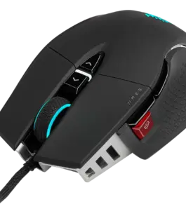 Alternative view of Геймърска мишка CORSAIR M65 RGB ULTRA, Backlit RGB LED, Optical, Silver ALU, Black