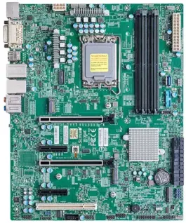 Дънна платка Supermicro mainboard server MBD-X13SAE-O ATX 4 DIMM slots Intel W680 2 PCI-E 5.0 x16 slots (16/NA or 8/8)2