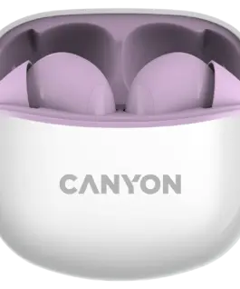 Bluetooth слушалки CANYON headset TWS-5 Purple