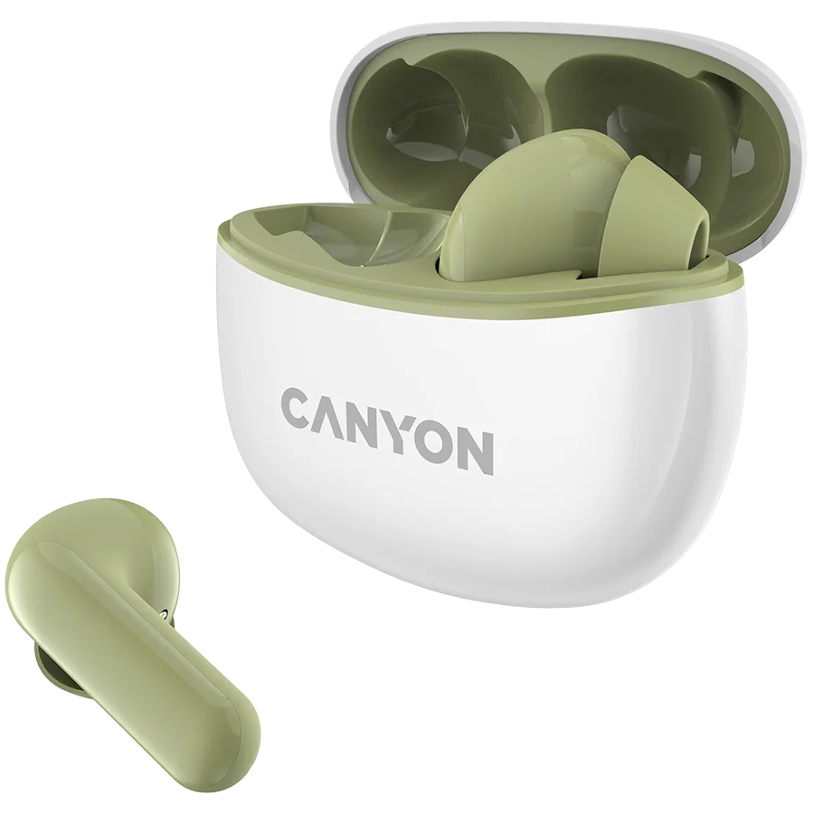 Bluetooth слушалки CANYON headset TWS-5 Green - Image 16