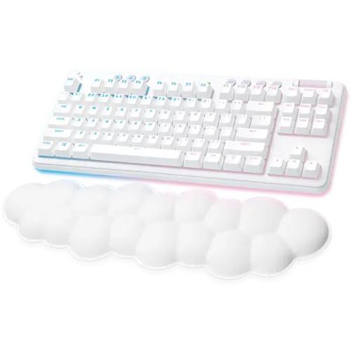 Геймърска клавиатура LOGITECH G715 TKL LIGHTSPEED RGB Wireless Gaming Keyboard - OFF WHITE - US INTL -