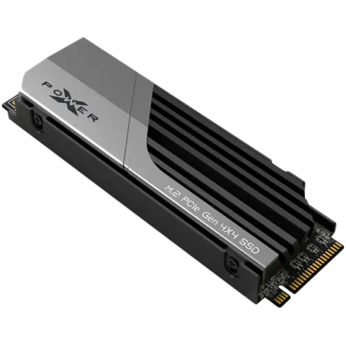 Alternative view of SSD диск Silicon Power XS70 2TB SSD PCIe Gen 4x4 PCIe Gen4x4 & NVMe 1.4, DRAM Cache, 3DNAND, Heatsink (10.8mm), PS5 Comp. 7300/6800MB/s