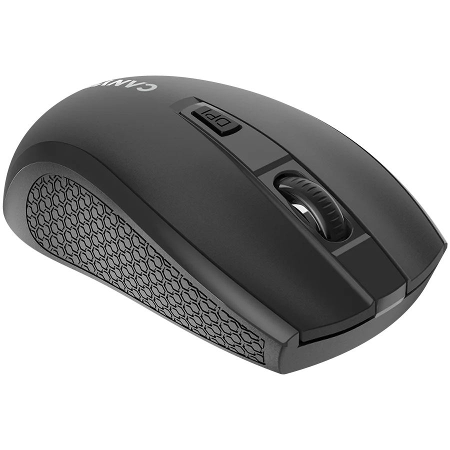 Безжична мишка CANYON MW-7, 2.4Ghz wireless mouse, 6 buttons, DPI 800/1200/1600, with 1 AA battery ,size 110*60*37mm,58g,black - Image 8