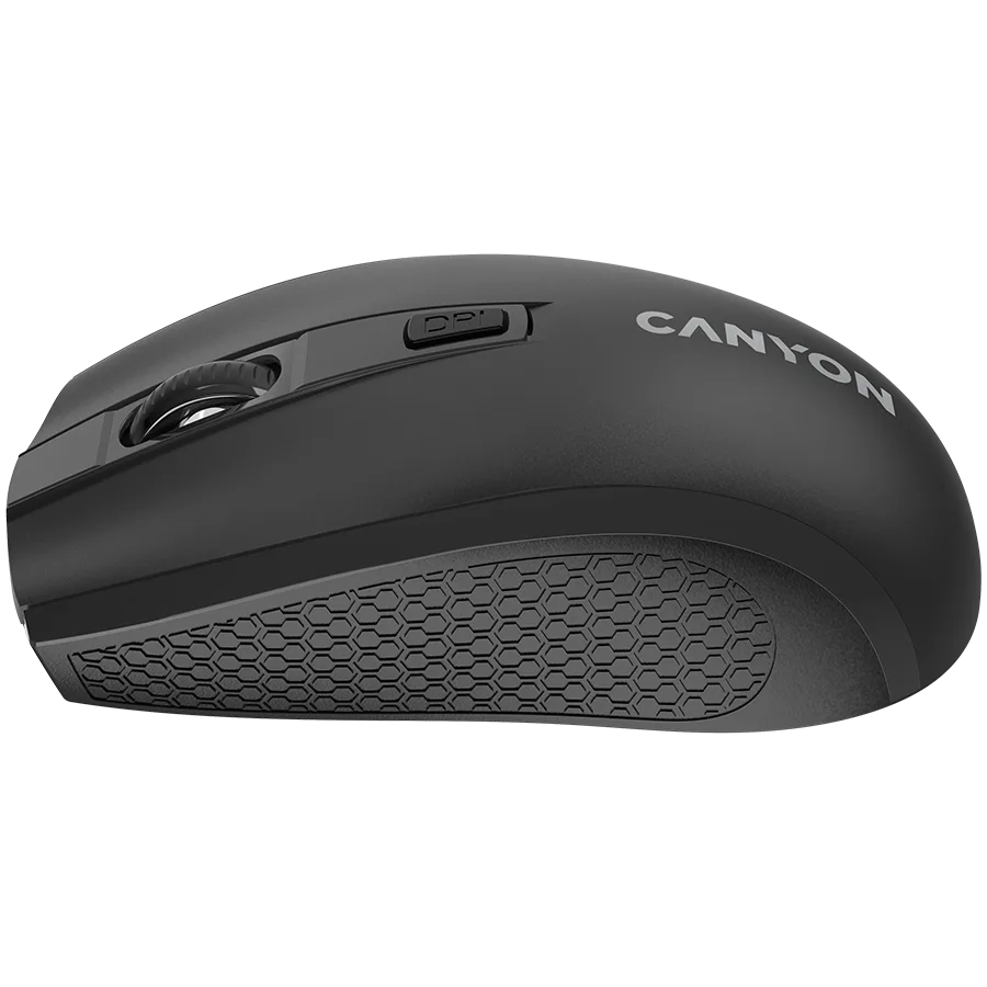 Безжична мишка CANYON MW-7, 2.4Ghz wireless mouse, 6 buttons, DPI 800/1200/1600, with 1 AA battery ,size 110*60*37mm,58g,black - Image 19