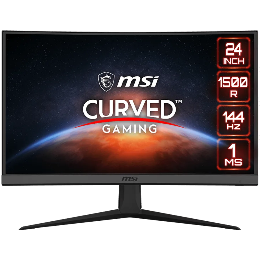 Монитор MSI Optix G24C6 Curved Gaming Monitor 23.6" 144Hz FHD (1920x1080) VA Anti-glare 1ms 250nit 3000:1 178°/178° 1500
