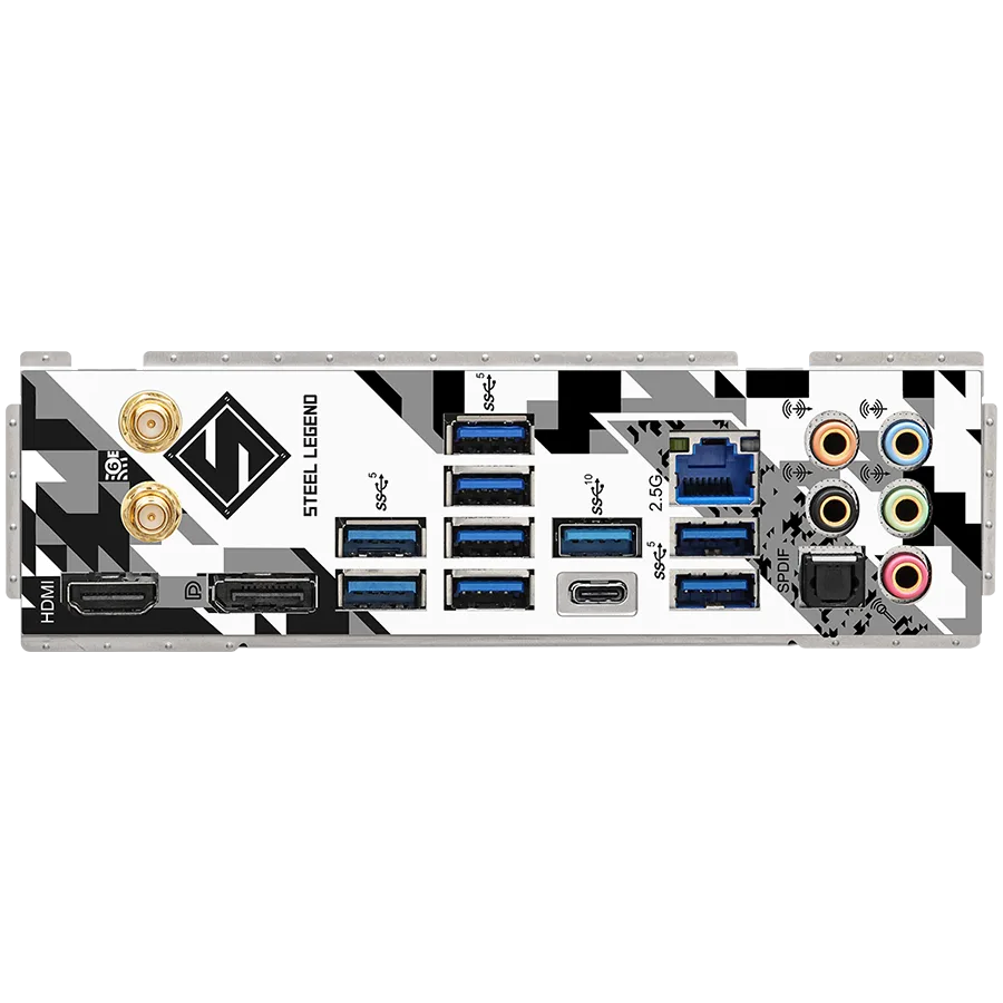 Дънна платка ASROCK MB Desktop Z790 Steel Legend (S1700, 4x DDR5, 1x PCIe 5.0 x16, 1x PCIe 4.0 x16, 1x PCIe 3.0 x1, 4x Hyper M.2, 1x Blazing M.2, 8x SATA3, 2x USB-C, 16x USB 3.2, 5x USB 2.0, 1x RJ-45 2.5GB Lan, 802.11ax Wi-Fi 6E Module, 1x HDMI, 1x D - Image 30