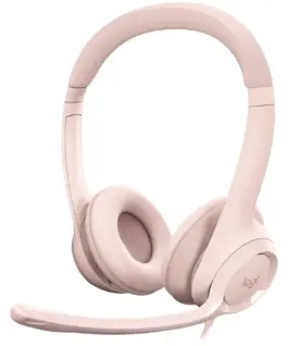 Слушалки LOGITECH H390 Corded Headset - ROSE - USB