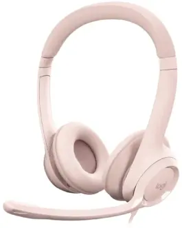 Слушалки LOGITECH H390 Corded Headset - ROSE - USB