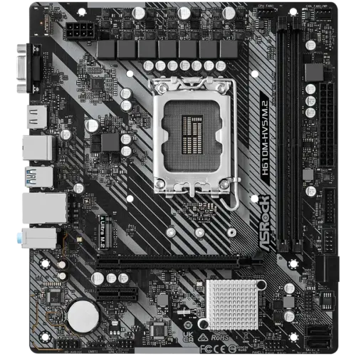 Alternative view of Дънна платка ASROCK H610M-HVS/M.2 R2.0 mATX LGA1700 DDR4