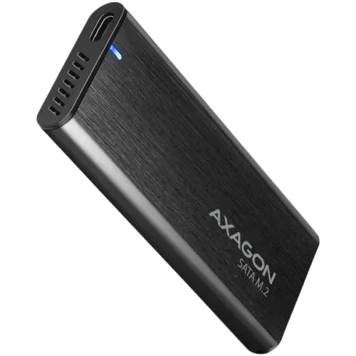 Чекмедже за диск AXAGON EEM2-SBC M.2 SATA screwless RAW box black SuperSpeed USB-C 10