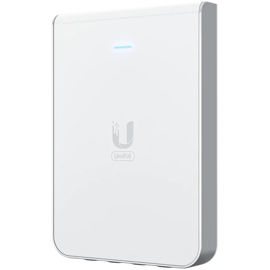 Точка за достъп UniFi6 In-Wall. Wall-mounted WiFi 6 access point with a built-in PoE switch. - Image 10