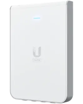 Alternative view of Точка за достъп UniFi6 In-Wall. Wall-mounted WiFi 6 access point with a built-in PoE switch.