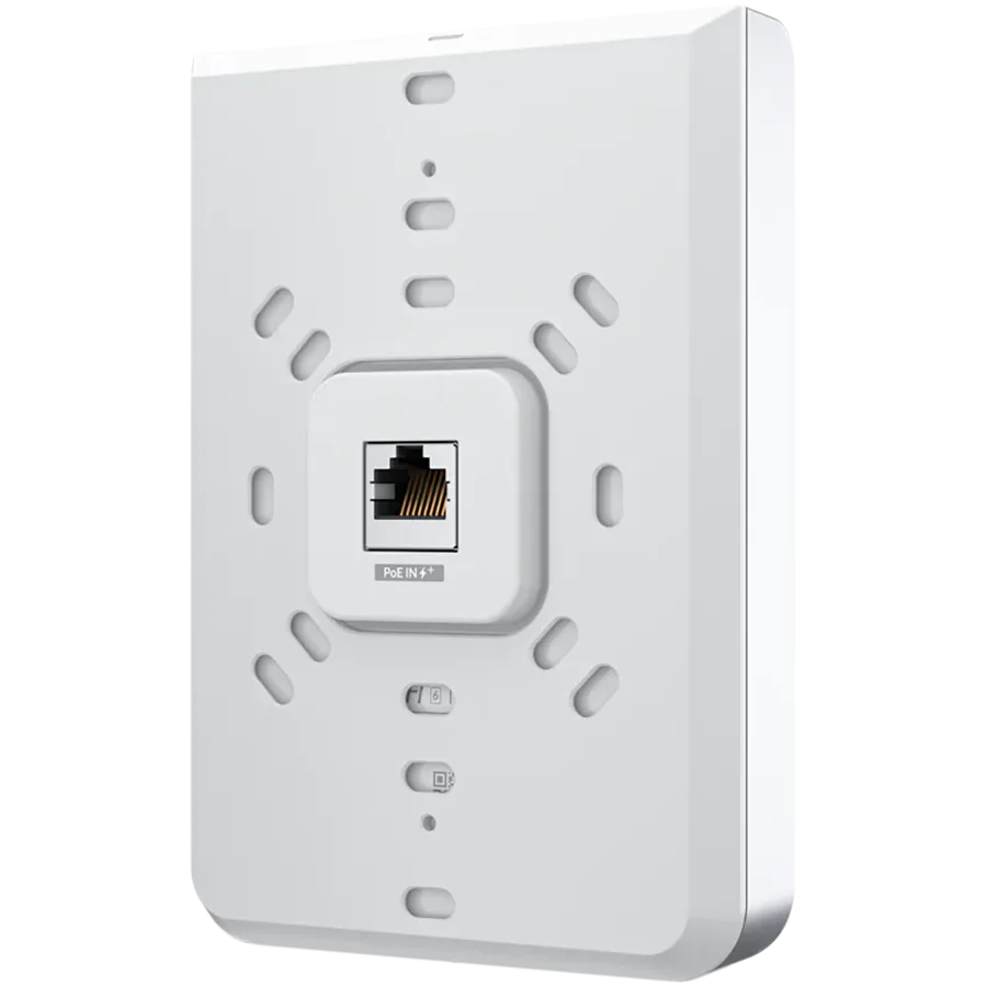 Точка за достъп UniFi6 In-Wall. Wall-mounted WiFi 6 access point with a built-in PoE switch. - Image 8