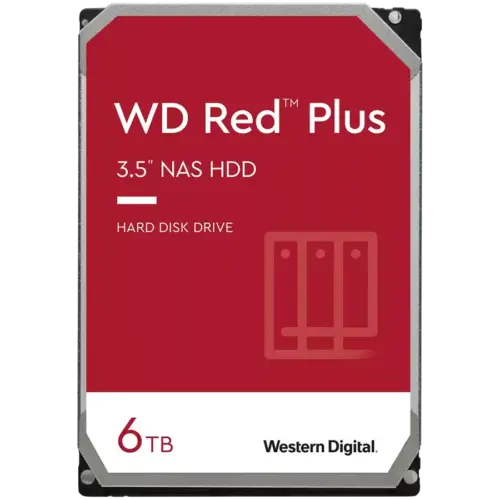 Хард диск HDD NAS WD Red Plus (3.5 6TB 256MB 5400 RPM SATA 6 Gb/s)