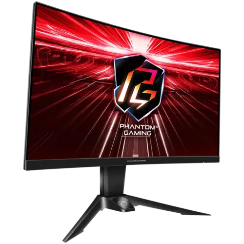 Alternative view of Монитор Asrock Curved Gaming Monitor, 27" QHD(2560x1440) 1500R VA, AG, 165 Hz, 110% sRGB, 4000:1, 550 cd/m², 178º/178º, 1ms (MPRT), Flicker-free, Hight, Swivel, Tilt Adjustment 2x 2W Speakers, 2x HDMI, 1x DP, 1x Audio, Wi-Fi Antenna, 3Y