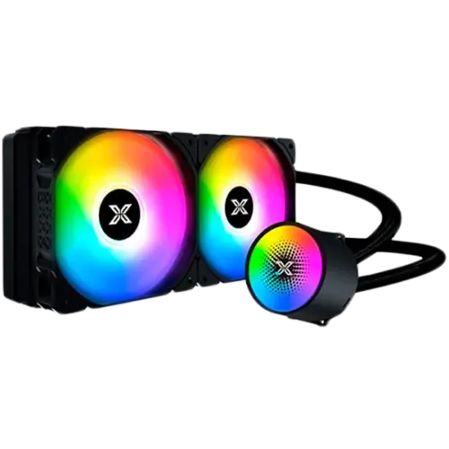 Охладител за процесор Охладител Liquid Killer X 240 EN47697 AIO Liquid Cooler New X logo ARGB Pump Head 2x120mm ARGB Fan