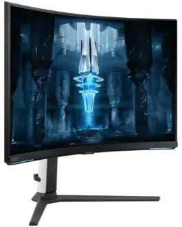 Alternative view of Монитор Monitor LED Samsung Curved LS32BG850NPXEN 32", VA, 16:9, UHD, 3840x2160@240Hz, 1,000,000 : 1, 178/178, 1ms, 350cd/m2, 2xHDMI, 1xDP, 2xUSB 3.0, VESA, Tilt, Swivel, Pivot, Height Adjust