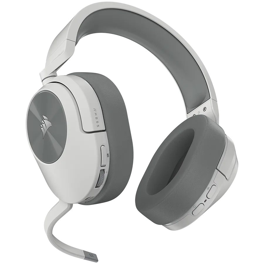 Геймърски слушалки CORSAIR HS55 Wireless Headset, White - Image 32