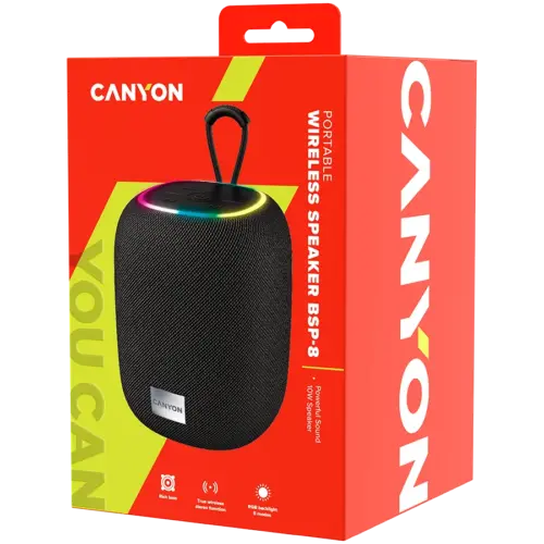 Alternative view of Тонколона за телефон CANYON speaker BSP-8 10W Black