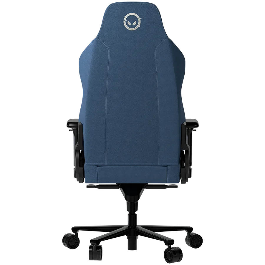 Геймърски стол LORGAR Ace 422, Gaming chair, Anti-stain durable fabric, 1.8 mm metal frame, multiblock mechanism, 4D armrests, 5 Star aluminium base, Class-4 gas lift, 75mm PU casters, Blue - Image 4