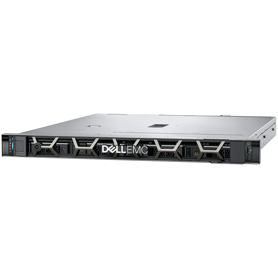 Сървър PowerEdge R350 ServerChassis 4x3.5" HDD HotPlugXeon E-2334 3.4GHz 8M 4C/8T16GB UDIMM 3200PERC H355480GB SSD SATA