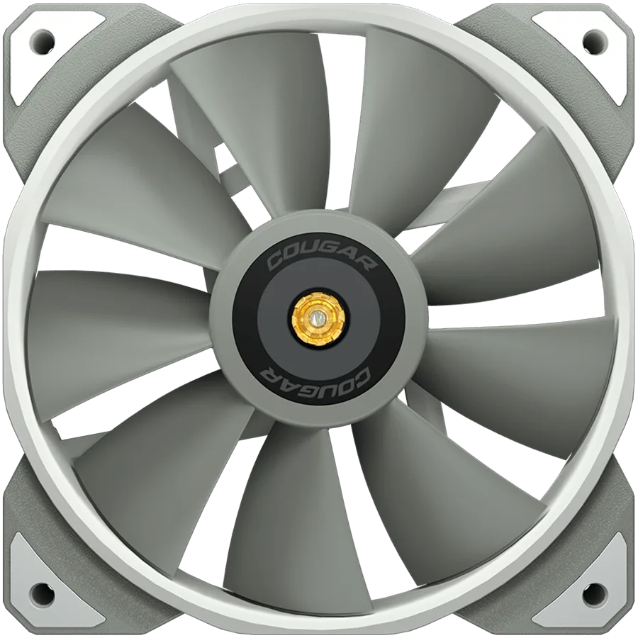 Вентилатор COUGAR MHP 120 White 120mm 4-pin PWM fan 600-2000RPM HDB Bearing Anti-vibration Dampers Extension Cable + Low