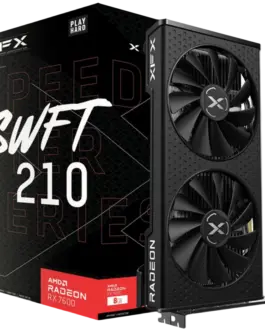 Видео карта XFX SPEEDSTER SWFT 210 AMD Radeon RX 7600 8 GB GDDR6 128-bit HDMI 3x DP