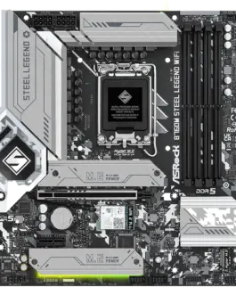 Alternative view of Дънна платка ASROCK B760M Steel Legend WiFi mATX LGA1700 DDR5