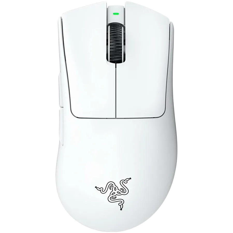 Геймърска мишка Razer DeathAdder V3 Pro - White Edition Ergonomic Wireless Gaming Mouse Speedflex Charging Cable USB Typ