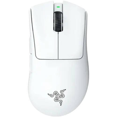 Геймърска мишка Razer DeathAdder V3 Pro - White Edition Ergonomic Wireless Gaming Mouse Speedflex Charging Cable USB Typ