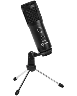 Геймърски микрофон LORGAR Soner 313 Gaming Microphones Black USB condenser microphone with Volume Knob & Echo Kob includ