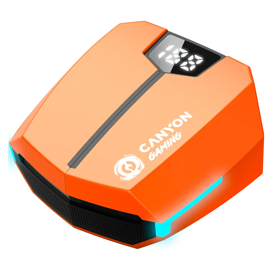 Bluetooth слушалки CANYON headset Doublebee GTWS-2 Gaming Orange