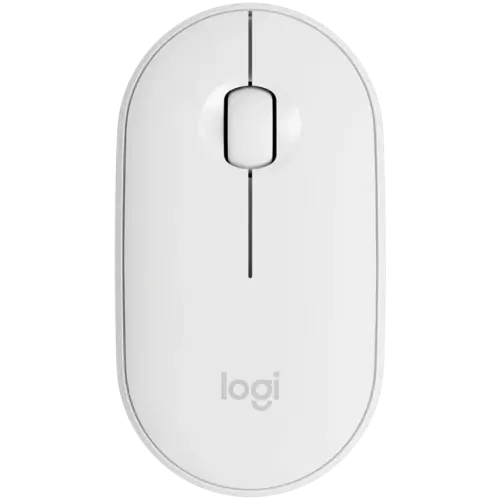 Безжична мишка LOGITECH M350S Pebble 2 Bluetooth Mouse - TONAL WHITE - DONGLELESS