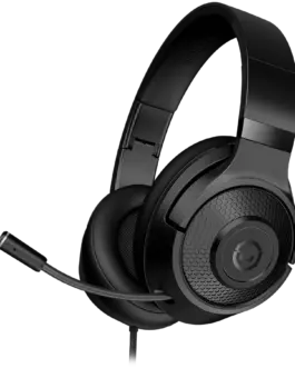 Alternative view of Геймърски слушалки LORGAR Noah 101, Gaming headset with microphone, 3.5mm jack connection, cable length 2m, foldable design, PU leather ear pads, size: 185*195*80mm, 0.245kg, black