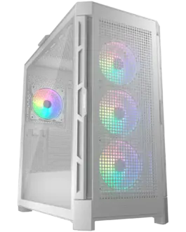 Кутия за компютър COUGAR DUOFACE PRO RGB PC Case Mid Tower White