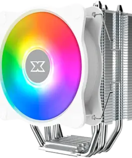Охладител за процесор Охладител Windpower 964 RGB Arctic EN47604 White Top Fin 92mm White RGB PWM Fan Single Rainbow LED